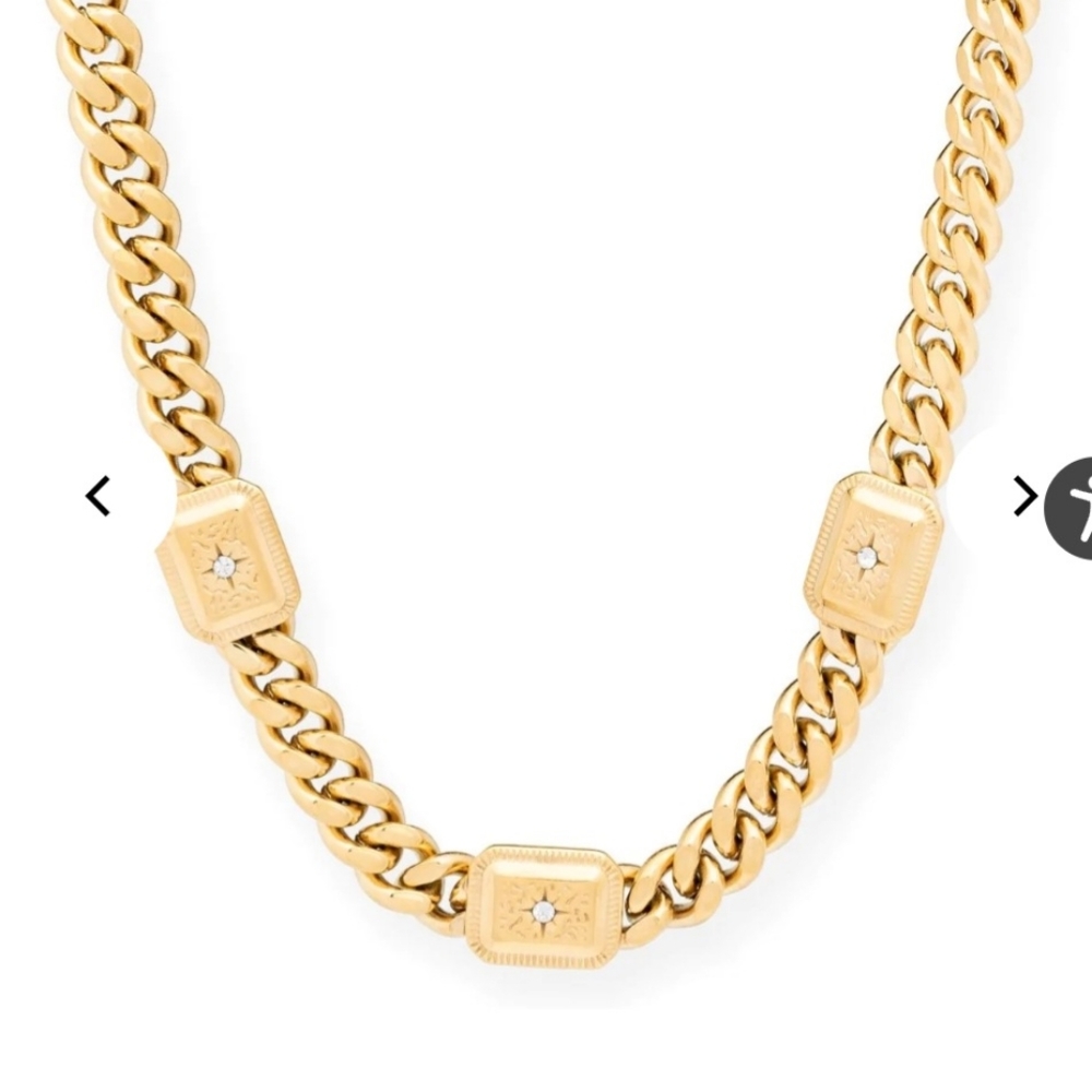 NWT bracha gold trio necklace
